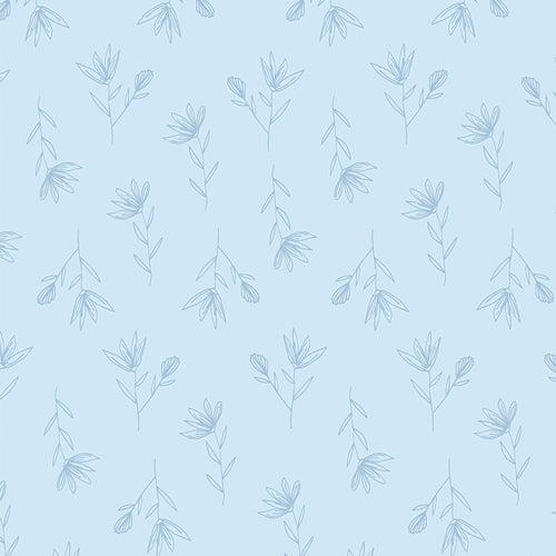 {New Arrival} Art Gallery Fabrics True Blue Flora Cascade Cool