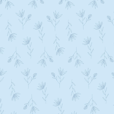 {New Arrival} Art Gallery Fabrics True Blue Flora Cascade Cool