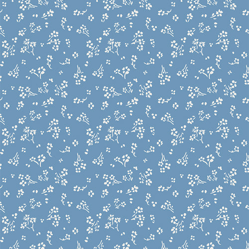 {New Arrival} Art Gallery Fabrics True Blue Sprinkled Florets Sky