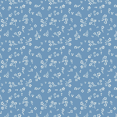{New Arrival} Art Gallery Fabrics True Blue Sprinkled Florets Sky