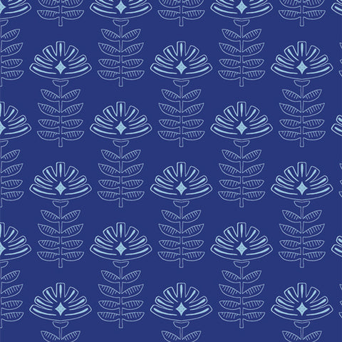 {New Arrival} Art Gallery Fabrics True Blue Etched Blooms Cobalt