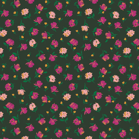 Art Gallery Fabrics The Flower Society Gentle Rosebuds Lunar FAT QUARTER