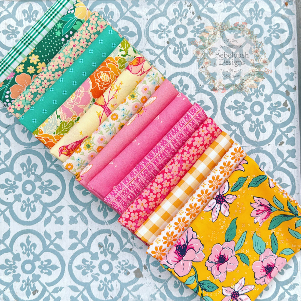 {New Arrival} Art Gallery Fabrics Curated Bundle Fat Quarter Bundles x 14 Pieces Magnolia in Bloom