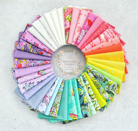 {New Arrival} FreeSpirit Tula Pink True Colours 2025 & Full Moon Forest II Fat Quarter 40pcs Full bundle