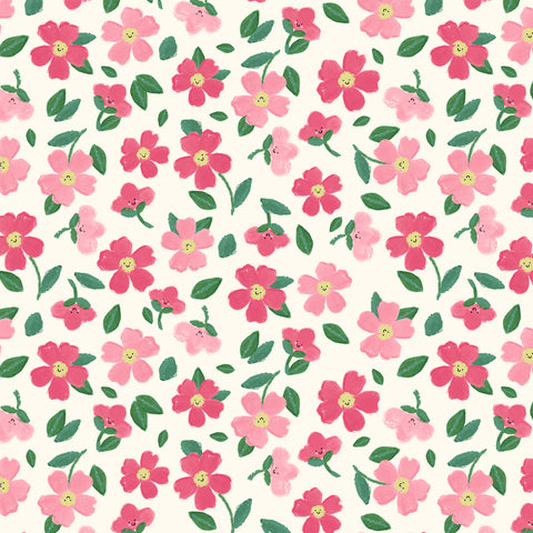 {New Arrival} Lewis & Irene Fabrics Wee Blue Bell Patchwork Collection Maia - Rose