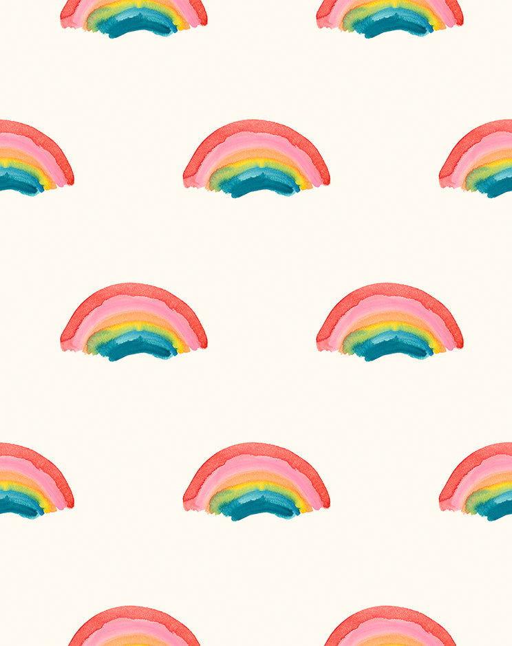 {New Arrival} Lewis & Irene Fabric Chalki Wee Bluebell Secret Garden Rainbows Multi