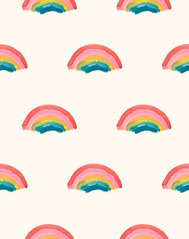 {New Arrival} Lewis & Irene Fabric Chalki Wee Bluebell Secret Garden Rainbows Multi