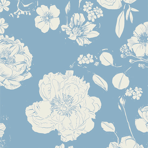 {New Arrival} Art Gallery Fabrics Potager 108 Edition 274cm Flowers for Mom Porcelain