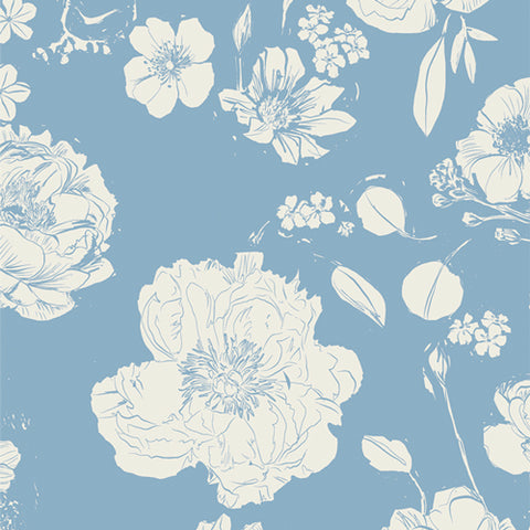 {New Arrival} Art Gallery Fabrics Potager 108 Edition 274cm Flowers for Mom Porcelain