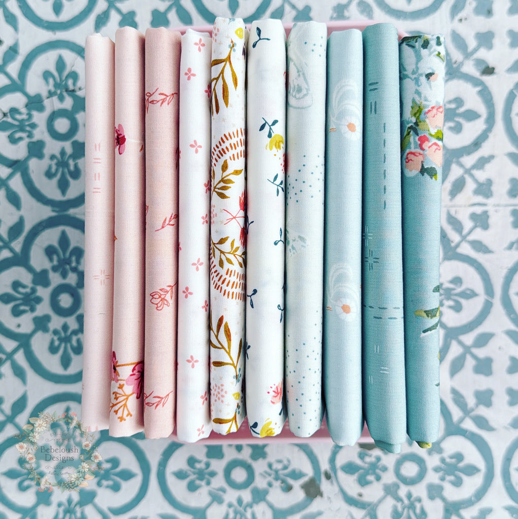 {New Arrival} Art Gallery Fabrics  Curated Bundle Fat Quarter Bundles x 10 Pieces Fleuriste