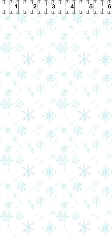 {New Arrival} Clothworks Santa Paws Snowflakes White