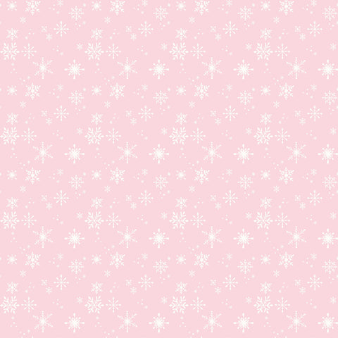 {New Arrival} Clothworks Santa Paws Snowflakes Pink