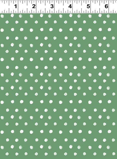 {New Arrival} Clothworks Santa Paws Dot Green