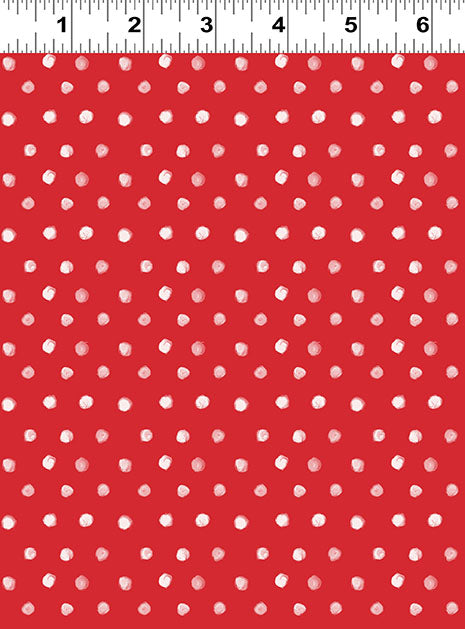 {New Arrival} Clothworks Santa Paws Dot Red