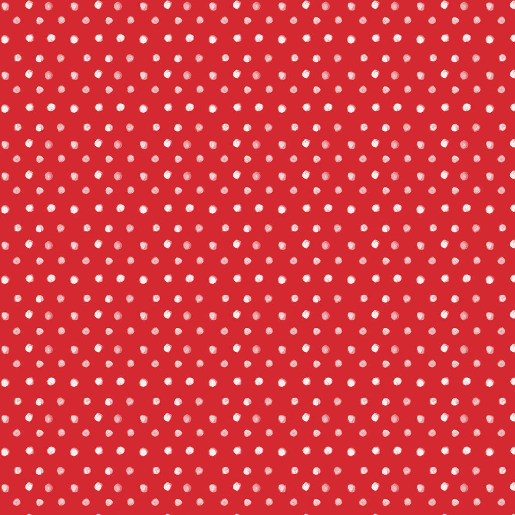 {New Arrival} Clothworks Santa Paws Dot Red