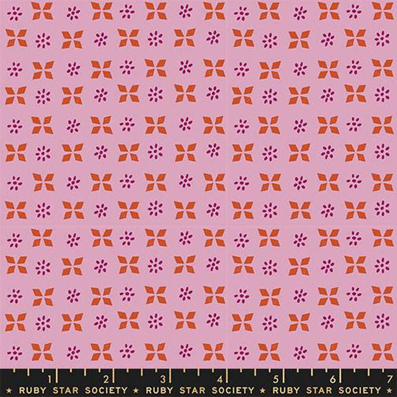 {New Arrival} Moda Ruby Star Society Sugar Maple Retro Geometric Dark Peony FAT QUARTER