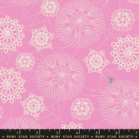 Moda Ruby Star Society Spooky Darlings Doily Spider Web Daisy Metallic