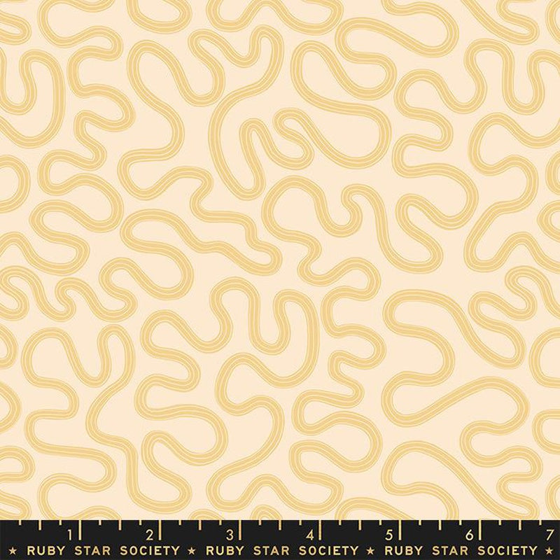{New Arrival} Moda Ruby Star Society Verbena Meander Geo Butternut FAT QUARTER