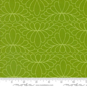 {New Arrival} Moda Saraditty Rainbow Spice Feathers Peridot