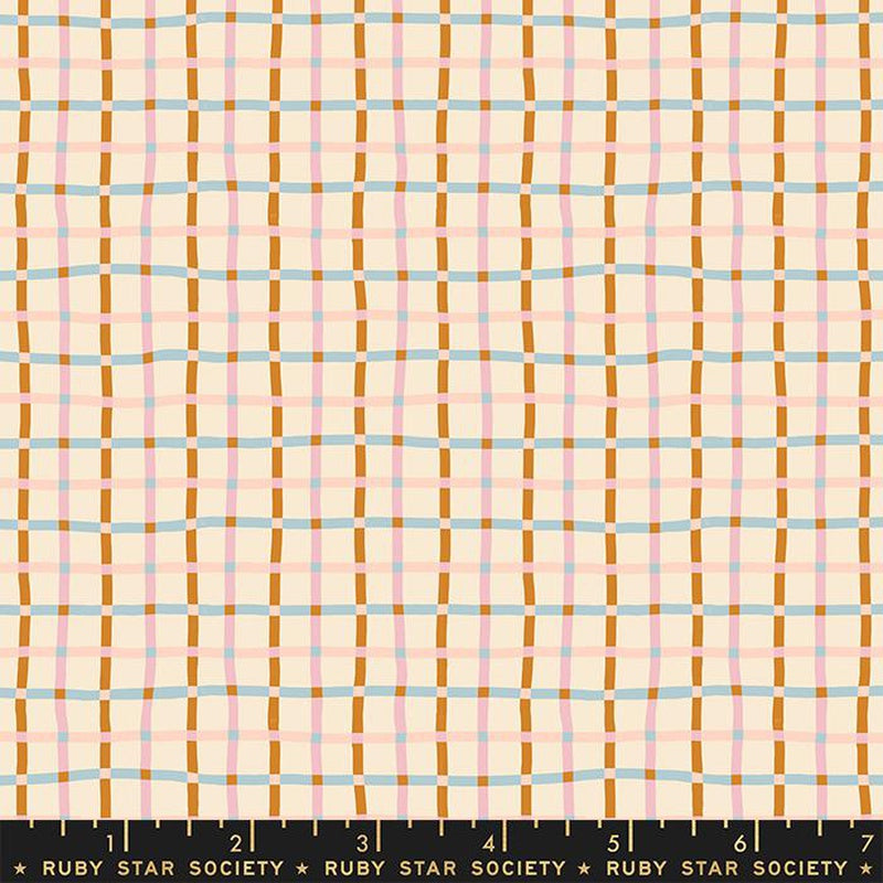 {New Arrival} Moda Ruby Star Society Verbena Trellis Checks and Plaids Natural