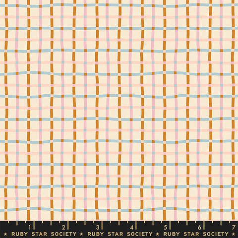 {New Arrival} Moda Ruby Star Society Verbena Trellis Checks and Plaids Natural