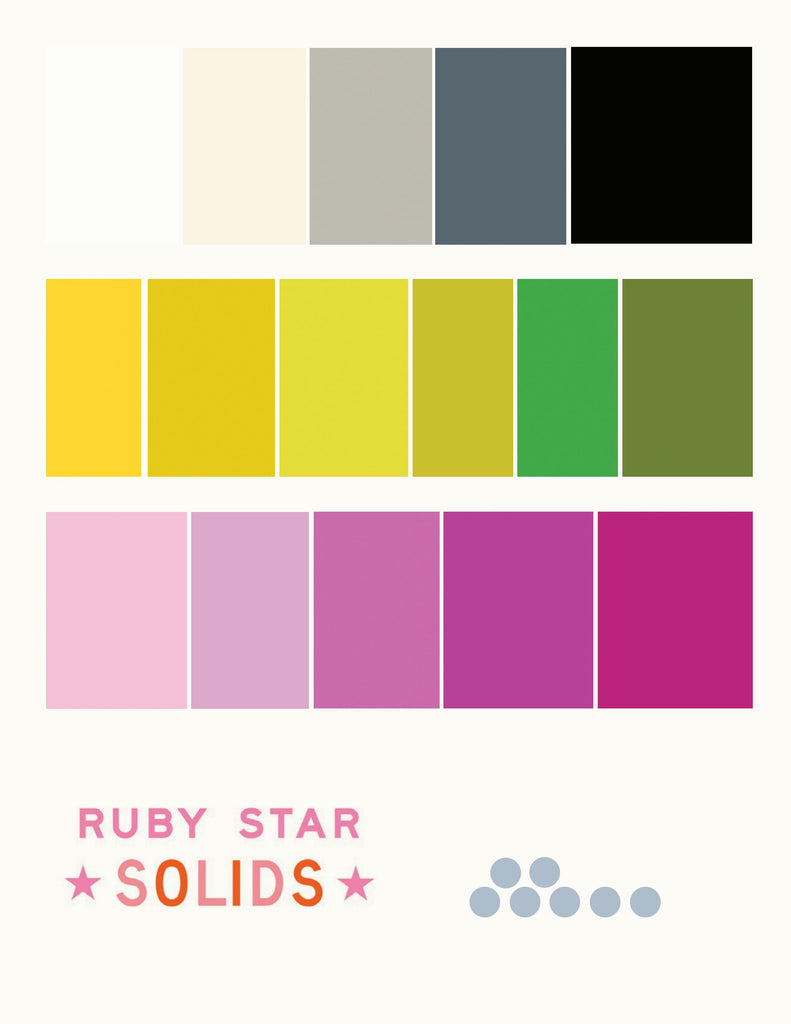 {Pre-Order November} Moda Ruby Star Society SOLIDS Quarter Bundle x 40 Pieces