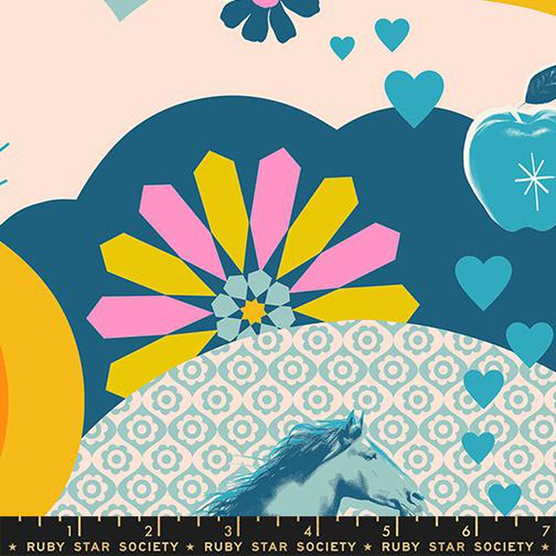 {New Arrival} Moda Ruby Star Society Best Day Ever- Best Day Ever Teal