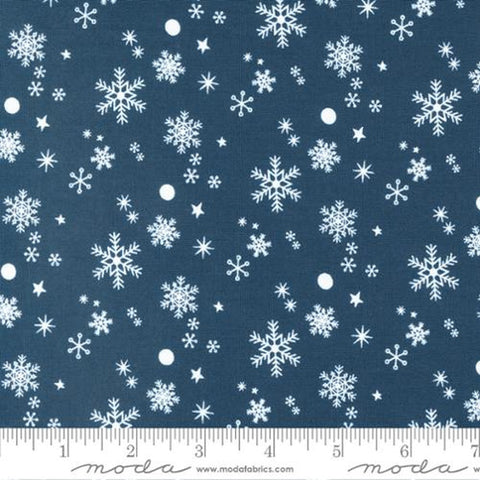 Moda Abi Hall Hello Holidays Snowflakes Night Sky