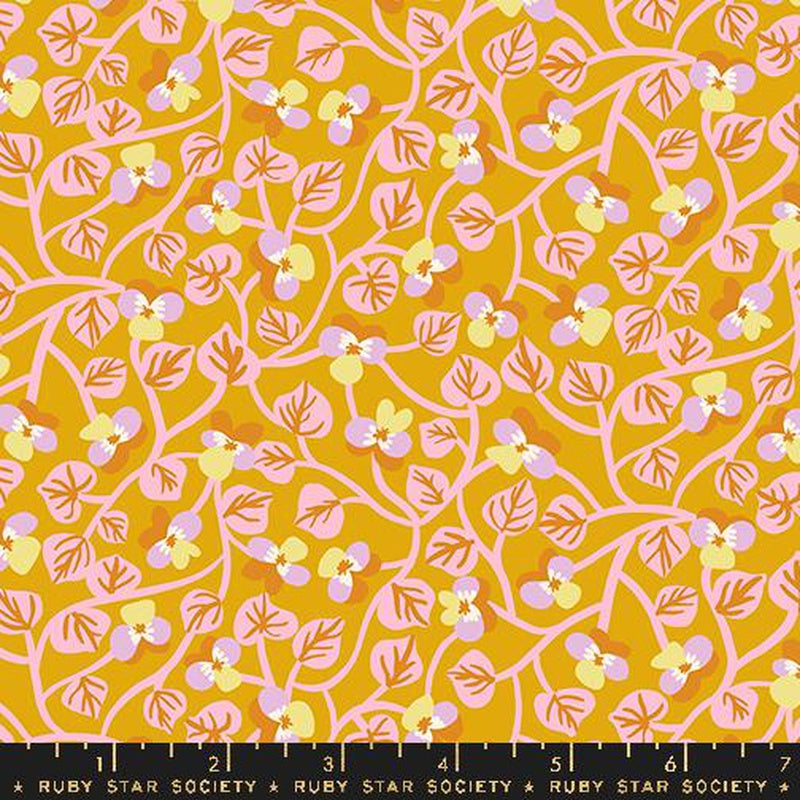 {New Arrival} Moda Ruby Star Society Bird is the Word Pansy Goldenrod