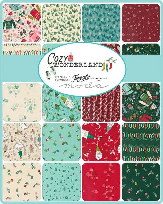 {New Arrival} Sample Packs Moda Cozy Wonderland 33cm Width x Mixed Length (1 Metre Equiv Fabric)
