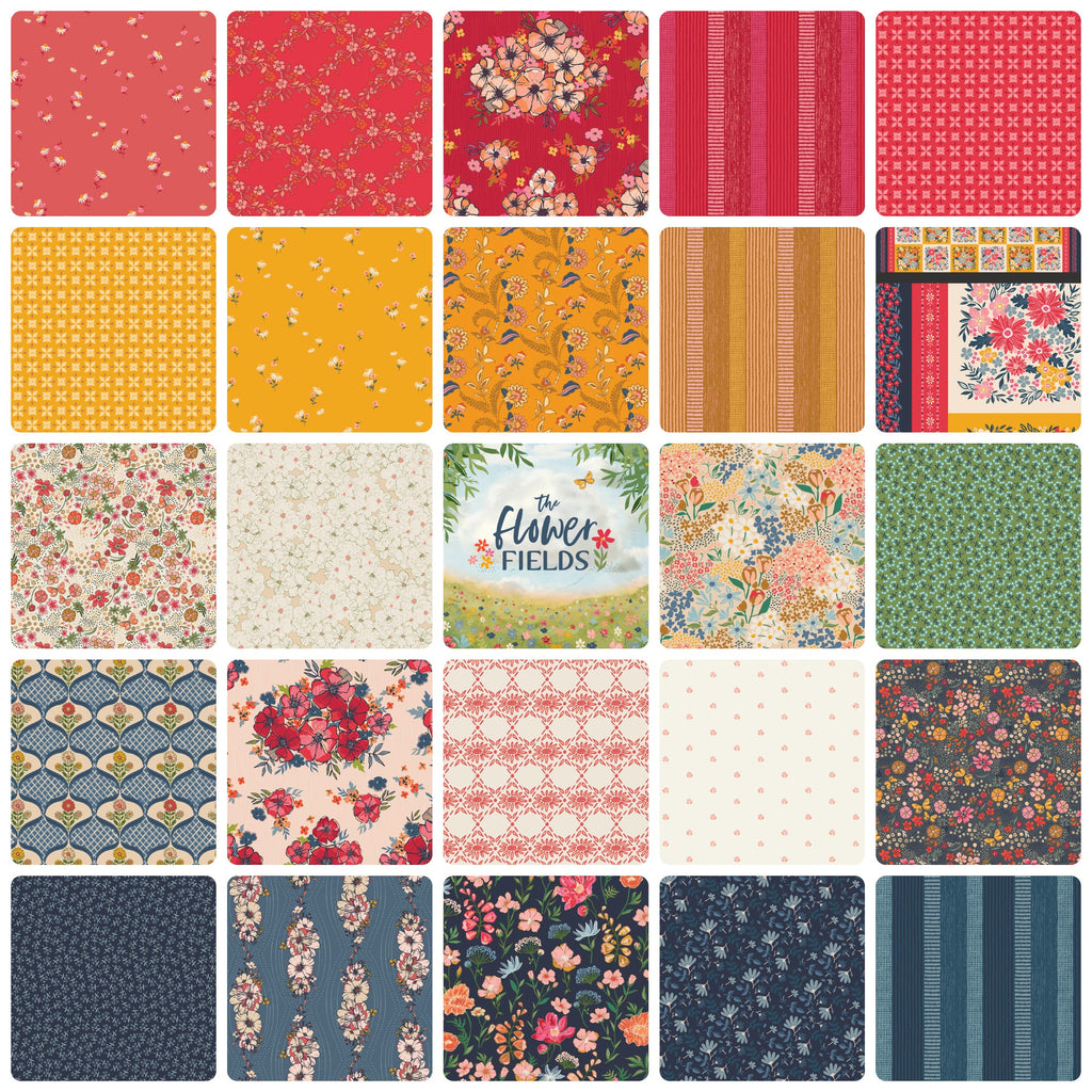 {New Arrival} Art Gallery Fabrics The Flower Fields & The Flower Seeds Fat Quarter Bundle x 24 Fat Quarters