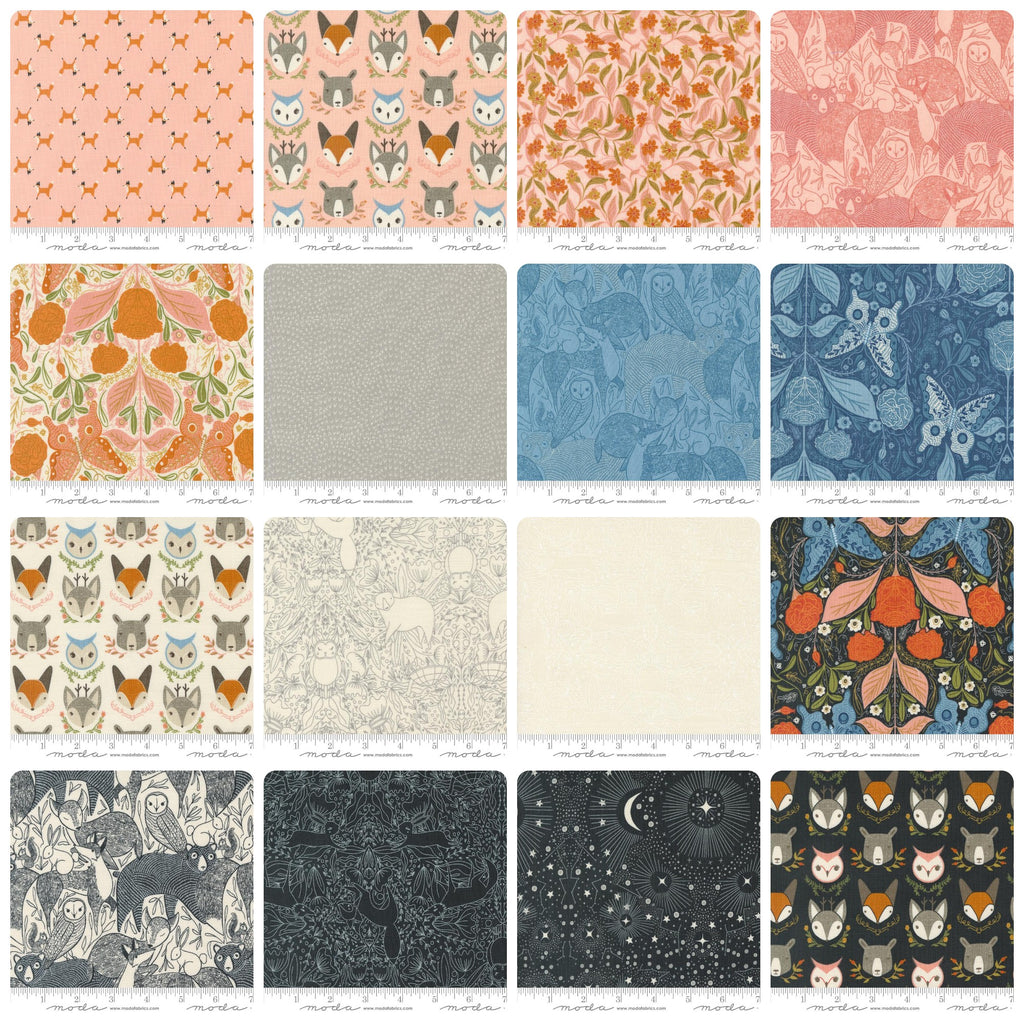 {New Arrival} Moda Gingiber Woodland Wonder Fat Quarter Bundle x 16 Pieces