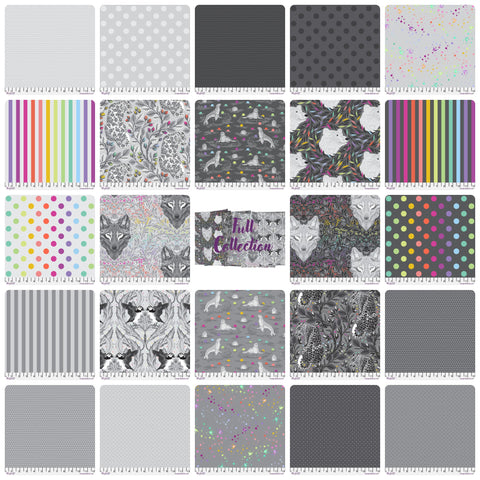 {Pre-Order October} FreeSpirit Tula Pink Graywork & Graywork True Colours Metre Bundle 24pcs Full bundle