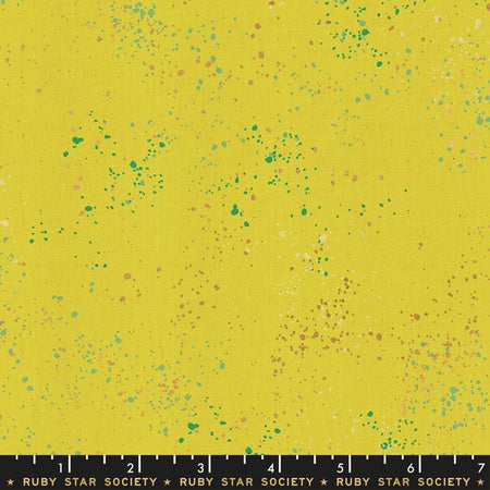 {New Arrival} Moda Ruby Star Society Speckled Metallic Citron
