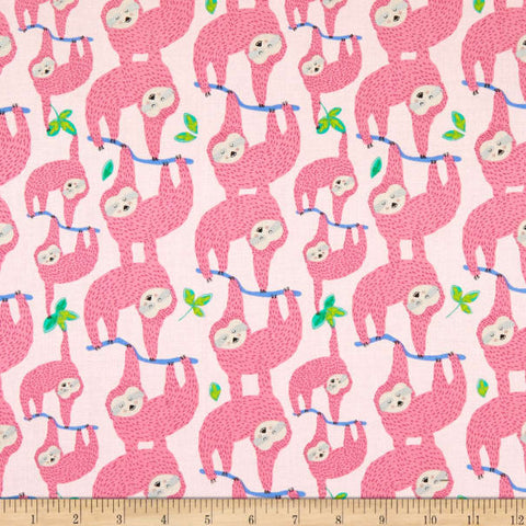 Alexander Henry Sleepy Sloth Pink