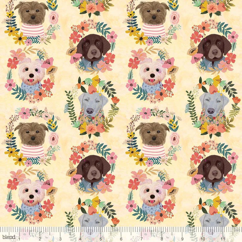 {New Arrival} FreeSpirit Mia Charro Floral Pets Puppy Wreaths Ivory