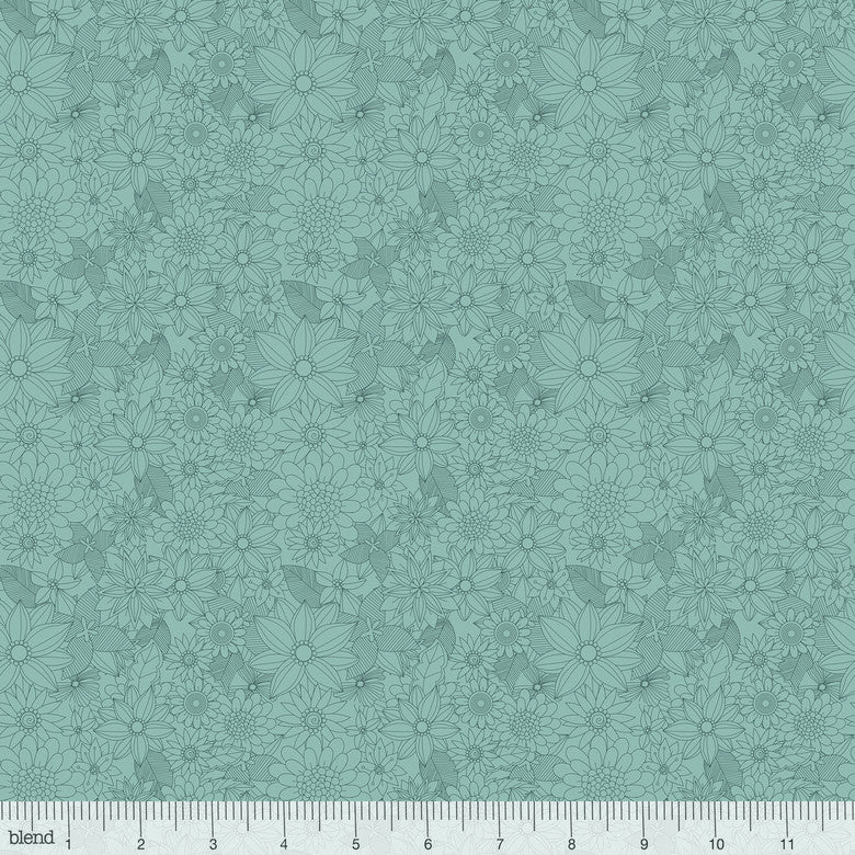 Blend Fabrics Junglemania Sigrid Blue