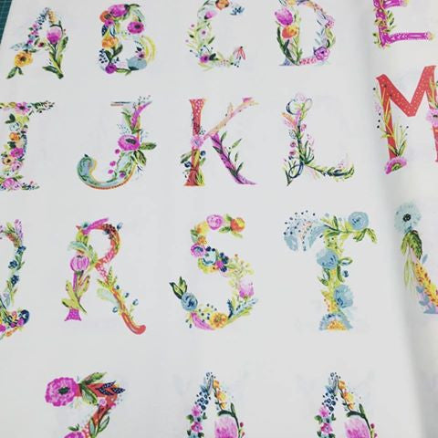 Art Gallery Joie de Vivre Joyeux Alphabet SINGLE LETTER