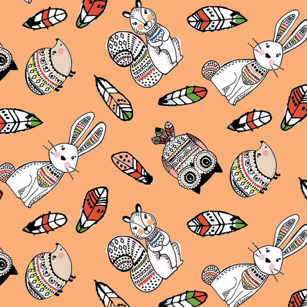 3 Wishes Woodland Tribe Peached Tossed Animals