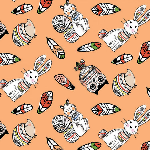 3 Wishes Woodland Tribe Peached Tossed Animals