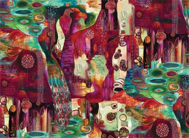 Flora Bowley Collection Digital Printed Multi True Nature