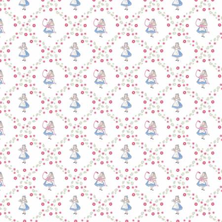 The Craft Cotton Co Alice in Wonderland Alice Floral