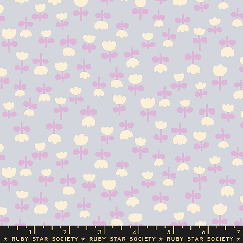 Moda Ruby Star Society Petunia Tulips Dove