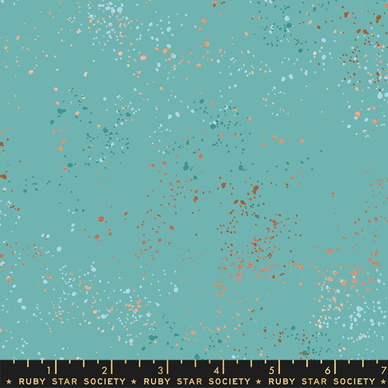 {New Arrival} Moda Ruby Star Society Speckled Turquoise 108" Extra Wide 274cm
