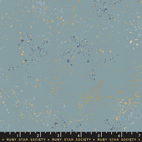 {New Arrival} Moda Ruby Star Society Speckled Metallic Soft Blue