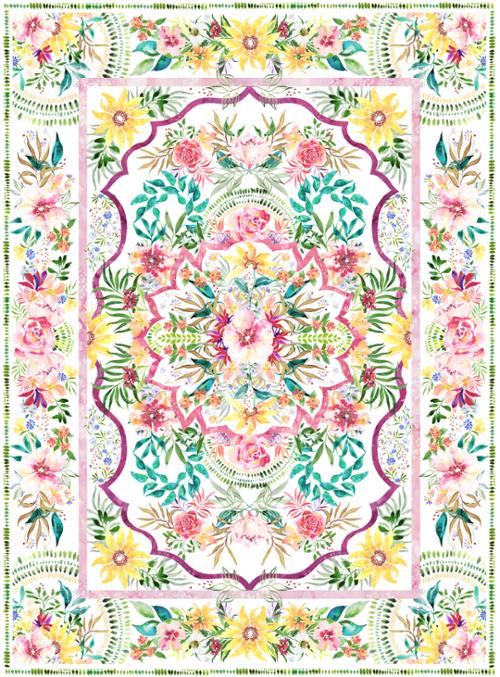 Moda Create Joy Project Eufloria Packaged Panel Rainbow