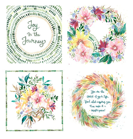 Moda Create Joy Project Eufloria Joy in the Journey Panel Rainbow