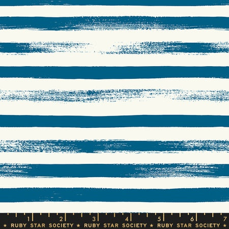 Moda Ruby Star Society Pop & Zip Basic Stripe Blue Raspberry
