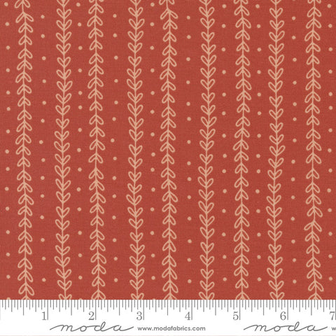 Moda Gingiber Meadowmere Petal Stripes Poppy