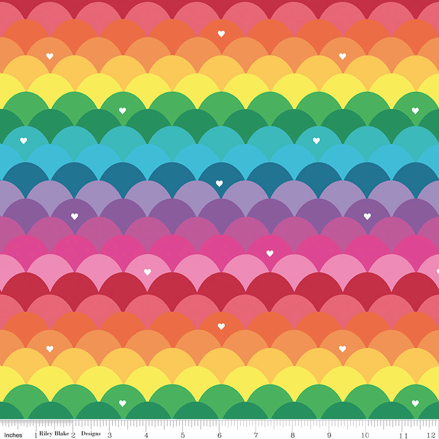 Riley Blake Dream Main Rainbow